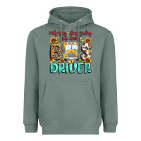 Sage early rising always smiling safe driving bus drive Heavyweight Hoodie - MaliasSmallBusiness