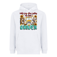 White early rising always smiling safe driving bus drive Heavyweight Hoodie - MaliasSmallBusiness