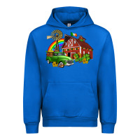 Cobalt barn st patricks with truck and shamrocks Urban Hoodie - AdoDesignShop