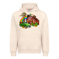 Sandshell barn st patricks with truck and shamrocks Urban Hoodie - AdoDesignShop