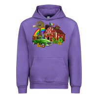 Tulip barn st patricks with truck and shamrocks Urban Hoodie - AdoDesignShop