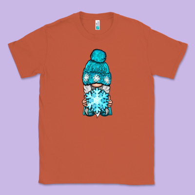 Winter Gnome With Snowflake Classic Tee Designed By Bundleandbundleshop