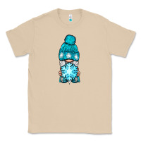Mushroom winter gnome with snowflake Classic Tee - BundleAndBundleShop