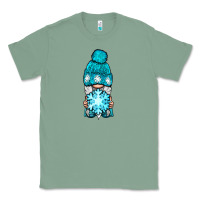 Sage winter gnome with snowflake Classic Tee - BundleAndBundleShop