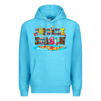 Ocean Blue popsicle season Premium Hoodie - AdoDesignShop