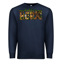Navy my daddy is my hero army western Premium Sweatshirt - texasbilliewilder