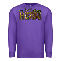 Purple my daddy is my hero army western Premium Sweatshirt - texasbilliewilder