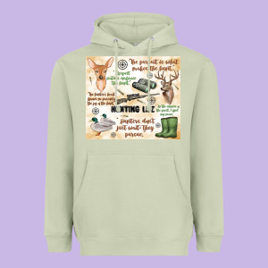 Hunting Life Heavyweight Hoodie Designed By Maliassmallbusiness