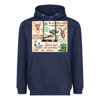 Navy hunting life Heavyweight Hoodie - MaliasSmallBusiness