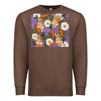 Chestnut easter bunny carrot daisys leopard glitter Premium Sweatshirt - RanaPortraitStore