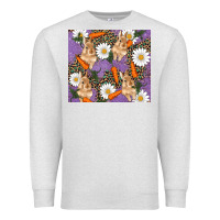 Oatmeal Heather easter bunny carrot daisys leopard glitter Premium Sweatshirt - RanaPortraitStore