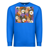 True Royal easter bunny carrot daisys leopard glitter Premium Sweatshirt - RanaPortraitStore