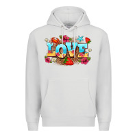 Dove Grey love summer Premium Hoodie - AdoDesignShop