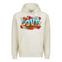 Oatmeal Heather love summer Premium Hoodie - AdoDesignShop