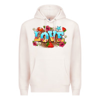 Pale Pink love summer Premium Hoodie - AdoDesignShop