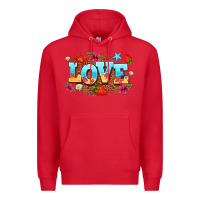 Red love summer Premium Hoodie - AdoDesignShop