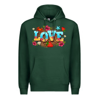 Sports Green love summer Premium Hoodie - AdoDesignShop