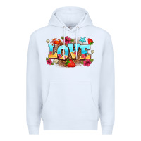 White love summer Premium Hoodie - AdoDesignShop