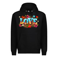 Black love summer Premium Hoodie - AdoDesignShop