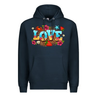 Navy love summer Premium Hoodie - AdoDesignShop