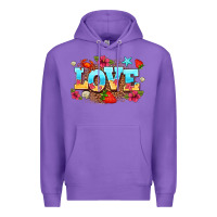 Purple love summer Premium Hoodie - AdoDesignShop