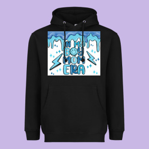 In My Boy Mom Era Heavyweight Hoodie Designed By Maliassmallbusiness
