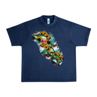 Navy Baja California Sur State Of Mexico Map Urban Heavy Tee - RanaPortraitStore