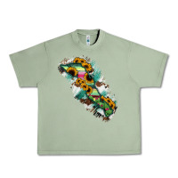 Oil Green Baja California Sur State Of Mexico Map Urban Heavy Tee - RanaPortraitStore