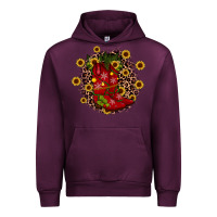 Mauve Wine boots wood slice ornament Urban Hoodie - JahusDesignShop