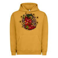 Pigment Peanut Butter boots wood slice ornament Urban Hoodie - JahusDesignShop