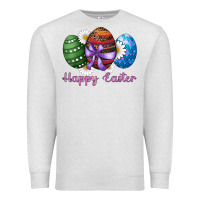 Oatmeal Heather easter western eggs happy easter Premium Sweatshirt - RanaPortraitStore