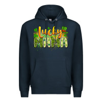 Navy lucky mama Premium Hoodie - Artiststas