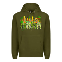 Army Green lucky mama Premium Hoodie - Artiststas
