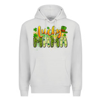 Dove Grey lucky mama Premium Hoodie - Artiststas