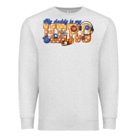 Oatmeal Heather my daddy is my hero dispatcher Premium Sweatshirt - texasbilliewilder