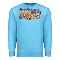 Ocean Blue my daddy is my hero dispatcher Premium Sweatshirt - texasbilliewilder