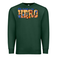 Sports Green my daddy is my hero dispatcher Premium Sweatshirt - texasbilliewilder
