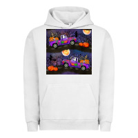 Pigment Lunar Rock halloween spooky truck seamless pattern Urban Hoodie - BundleAndBundleShop