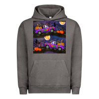 Pigment Tornado halloween spooky truck seamless pattern Urban Hoodie - BundleAndBundleShop