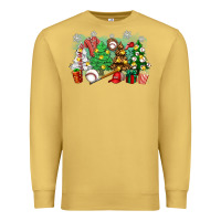 Antique Gold christmas trees with baseball Premium Sweatshirt - Zillion Design Studio