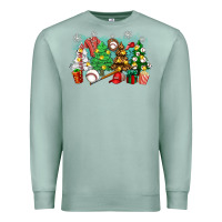 Seafoam christmas trees with baseball Premium Sweatshirt - Zillion Design Studio