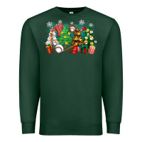 Sports Green christmas trees with baseball Premium Sweatshirt - Zillion Design Studio