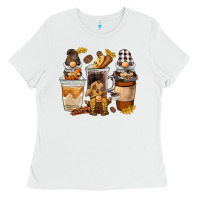 White Coffee gnome Ladies Tee - BarkalooDesign
