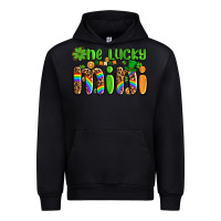 Black st patricks one lucky mini Urban Hoodie - AdoDesignShop
