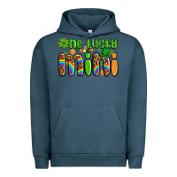 Pigment Midnight Navy st patricks one lucky mini Urban Hoodie - AdoDesignShop