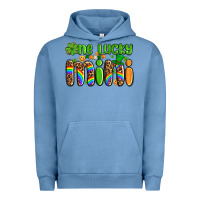 Pigment Pebble Blue st patricks one lucky mini Urban Hoodie - AdoDesignShop