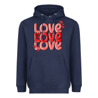 Navy love valentines day Heavyweight Hoodie - MaliasSmallBusiness