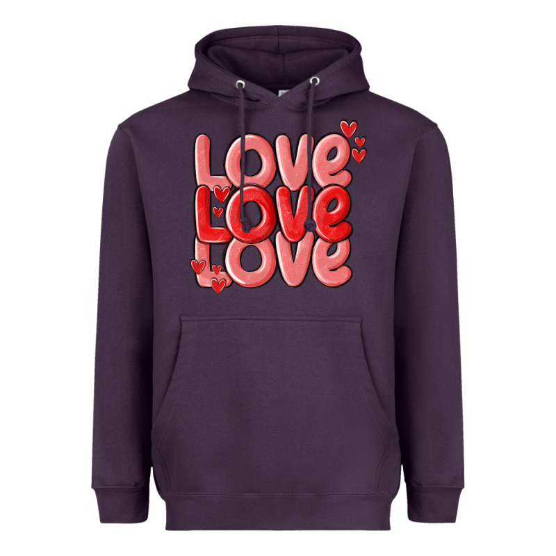 Love Valentines Day Heavyweight Hoodie by MaliasSmallBusiness | Teevron