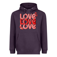 Plum love valentines day Heavyweight Hoodie - MaliasSmallBusiness