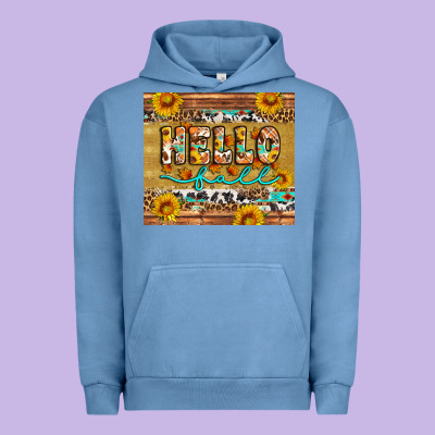 Western Hello Fall Tumbler Urban Hoodie Designed By Artiststas
